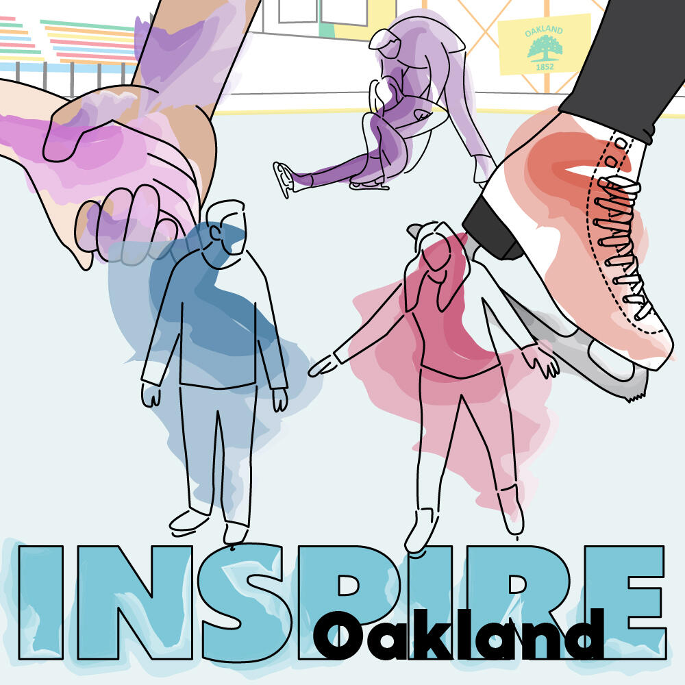 First Date on Ice Bridgegood&#39;s Inspire Oakland Competition Billboard Design Adobe Illustrator April 2022
